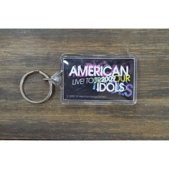 American Idols Tour Key Ring 2009 Singers Concert Momento Bag Charm - Picture 1 of 7